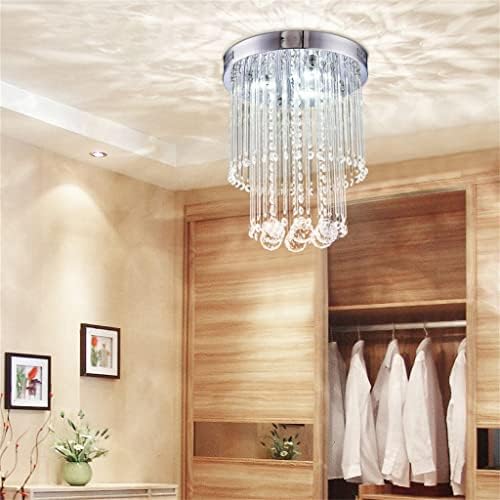 Irdfwh Crystal LED Teto Frept para instalação interna Bedroom Sala de jantar Luz de teto leve