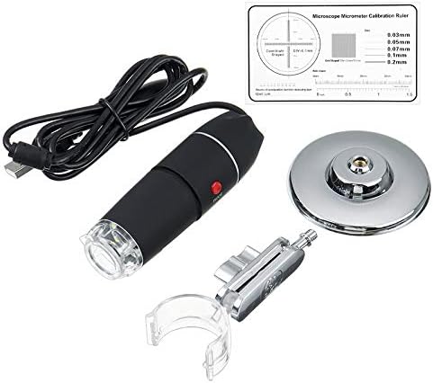 Jieoto 1600x Microscópio digital USB 8LED 8LED ENDOSCOPAPION Camera Lab Device-A