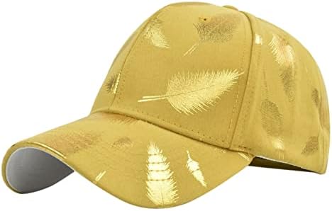 Tendência de folhas de ouro de ouro ao ar livre para homens e mulheres Caps casuais de férias de férias Caps de tacos de beisebol