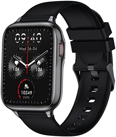 HOAIYO SMART RELÓGIO, SLIET Smartwatch de 1,7 Touch com chamadas/texto/frequência cardíaca/spo2/sono, música, 3ATM à prova d'água 21 Sports Modo Fitness Tracker para Android iOS