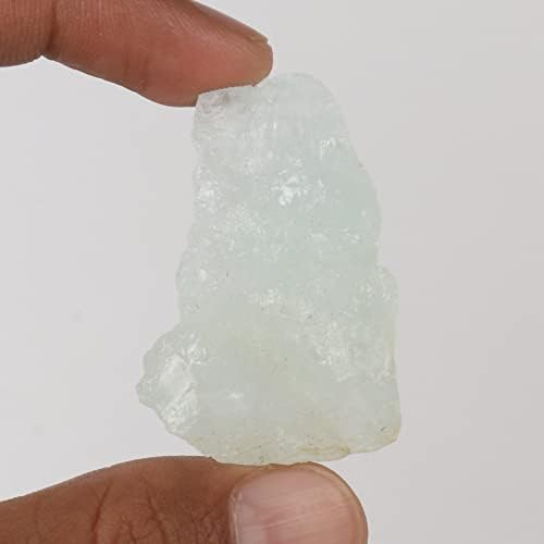 Gemhub 67 ct um grau natural áspero aqua sky aquamarina terrestre minerado cristal em gemas soltas ásperas para cabines, lapidário