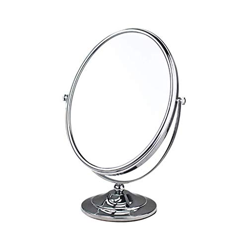 Espelho de maquiagem de metal wszjj, espelho portátil, espelho de mão de mão espelho de dupla face simples e fofo espelho
