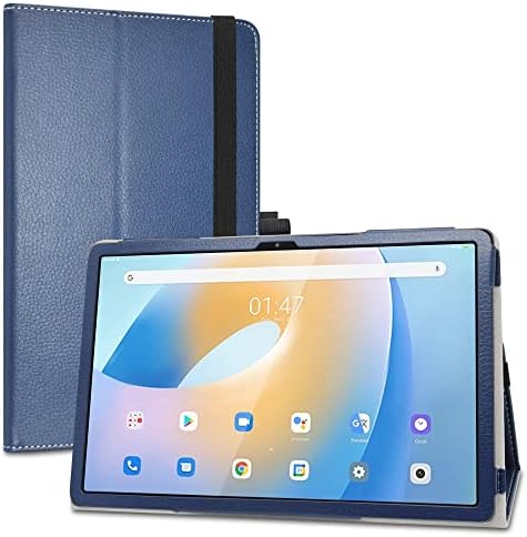 Liushan Compatível com Blackview Tab 12 Case, PU Cover de couro Slim Stand Tampa para 10.1 BlackView Tab 12 Tablet, Blue