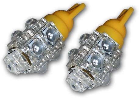 Tuningpros ledhbi-t10-y9 Indicador de feixe alto lâmpadas LED BULBS T10 CUDELA, 9 FLUX LED AMAREL