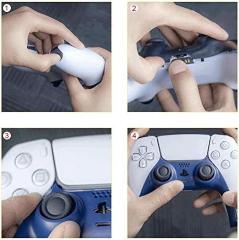 Caixa de gamepad do controlador de jogo foaenda para PS5 Plástico personalizando a capa de pele para PS5 DualSense Controller Antislip Plastic Protective Case com a de saída da chave de fenda