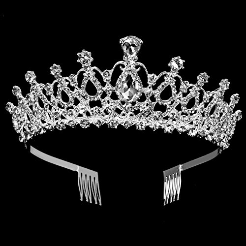 2 pacote tiara princesa coroa garotas tiara com pentes halloween mulheres casamento cristal strasss tiara coroa requintada