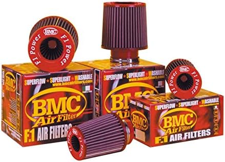 BMC - filtro cônico universal de ar duplo w / top de metal - ID de 65 mm / 150 mm h