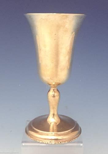 William e Mary by Lunt Sterling Silver Water Goblet com Interior GW 767