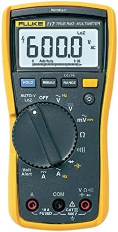 Fluke 117 Eletricistas True RMS Multímetro com caixa macia compacta C50 e Corporation Flutl75 Hard Point Test Lead Lett