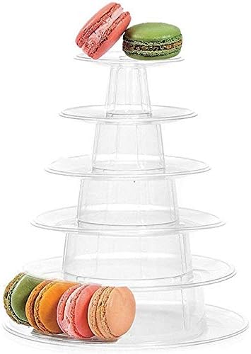 Thypt redond 6 Tower bolo stand stand cupcake macaroons exibir rack titular ferramentas de casamento decoração de