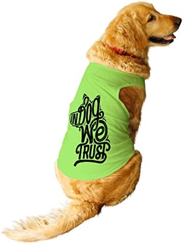 Ruse- animais de estimação em cachorro Confiamos no pescoço redondo de pescoço de verão colete de cães/t-shirt/camisetas/roupas/roupas/roupas