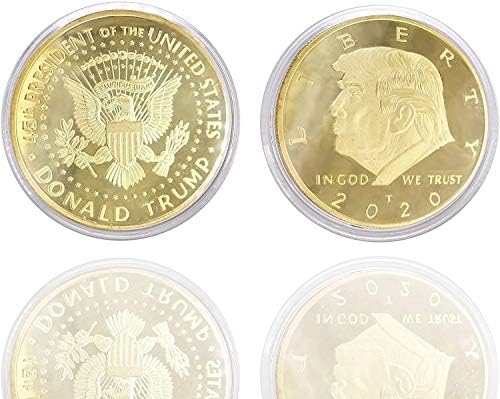 Donald Trump Coin 2020, Donald Trump Comemorativo Coin 45º Presidente Colecionável Presente, mostre seu apoio para manter a América