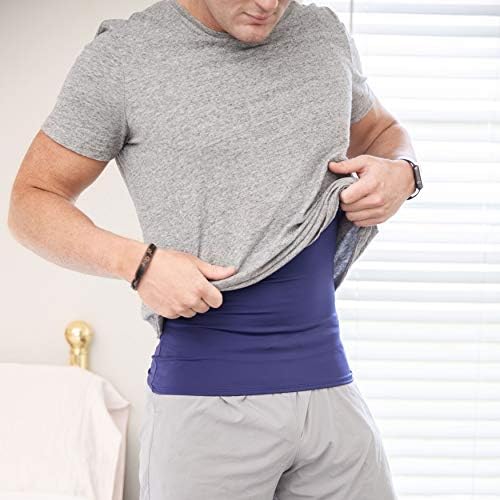 Insta Slim Mens compressão de compressão de gola manguita do pescoço de camisa muscular- Shaper Shaper Shaper