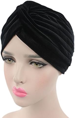 beleza yfjh plissado pluffle bufle feminino feminino quimiotemo turbante chapéu de chapéu de chapéu