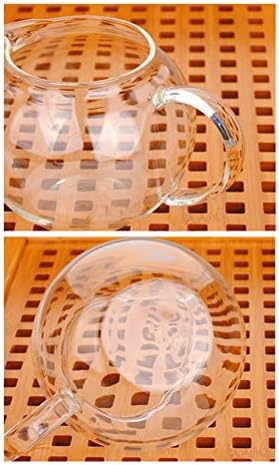 Bule de chá, 1300 ml de bule de chá de vidro de vidro bule de vidro com 304 filtro de aço inoxidável