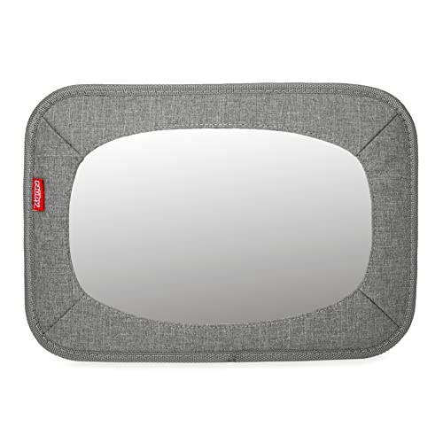 Nuby Shattersoove à prova traseira traseira Backseat Baby Mirror, cinza