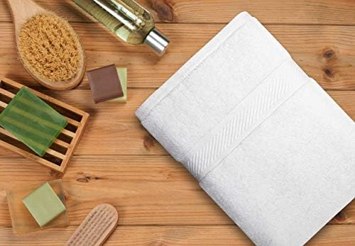 Toalhas de banho de linho da Asiatique Conjunto de 6 toalhas de banheiro de algodão de luxo premium de 24 x 48 pol.