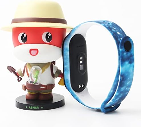 Bandas Honecumi Compatível com Xiaomi Mi Banda 7/ Mi Banda 6/ Mi Banda 5 tiras para homens mulheres, Silicone colorido Mi 7 Sport Watch Band Wrist Braça