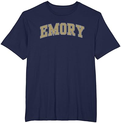 Emory Eagles Arch Over Navy Licensed T-Shirt