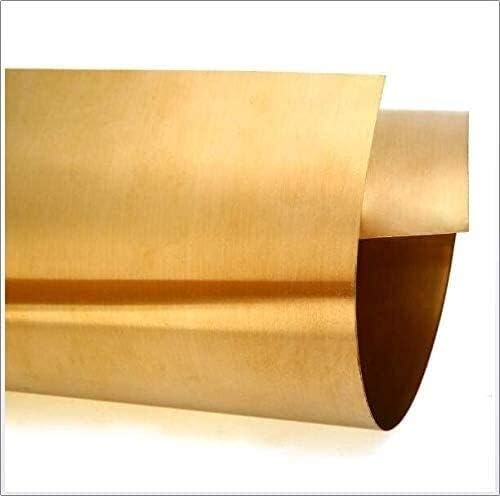Placa de latão de umky 99,9% de cobre Cu Metal Folha de folha T2 Alta pureza Rolo de papel alumínio, 200x1000mm, espessura 0,05mm de folha de metal