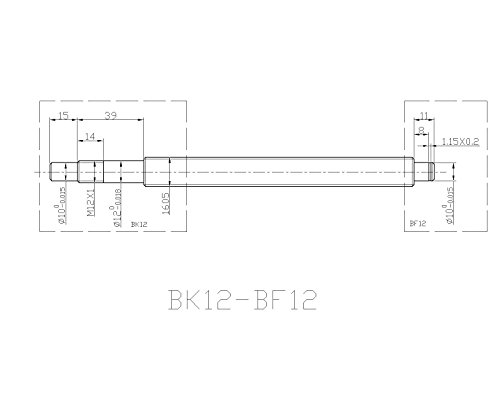 Joomen CNC SBR20 Rail de suporte RM1605 Cralheiro 380/880/1400mm Kit de movimento linear
