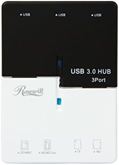 Rosewill all-in-one plug e reproduzir leitor de cartão portátil externo USB 3.0