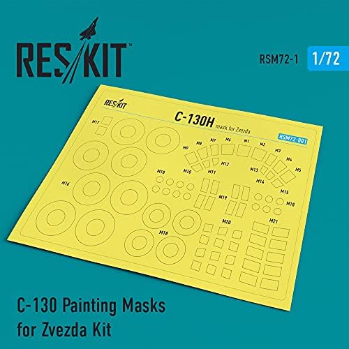 Reskit RSM72-0001-1/72 с-130 Máscaras de pintura para Zvezda Modelo Kit
