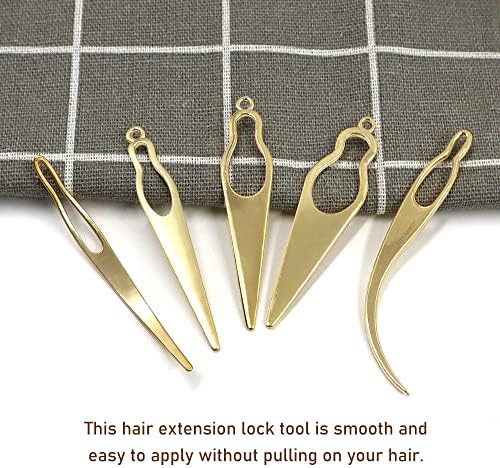 Ferramenta de dreadlocks de 5 peças, ferramenta de bloqueio para locs, ferramenta fácil de cabelo loc para dreadlocks, ferramenta de