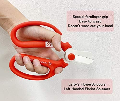 Lefty's Flower Scissors Creation Hand F-170 Vermelho/canhoto Florist Scissors