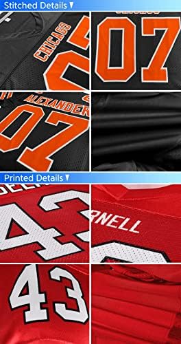Jersey de futebol personalizada para homens/mulheres/jovens, camisas de futebol atlético de malha personalizam o número do nome do time costurado