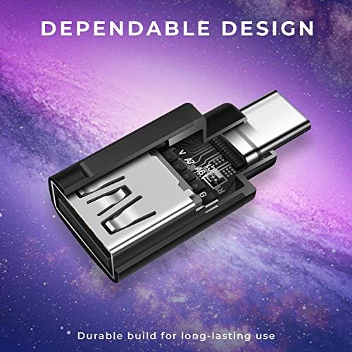 Adaptador USB C, Afterplug USB C para USB Adaptador, USB tipo C para USB 3.0, Thunderbolt 4/3 para USB Adaptador feminino OTG para MacBook Pro Air, iPad Pro, Samsung Book, Dell XPS e outros | Preto