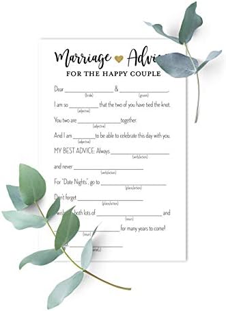 InvitationHouse 48 Conselhos de casamento de coração dourado Libs, conselho para noiva e noivo, conselhos de casamento, conselhos sobre