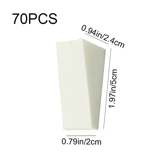 Aotisbao 70 PCs compõem as cunhas Triângulo Cedas cosméticas esponjas de arte de unhas macias para o gradiente de bricolage