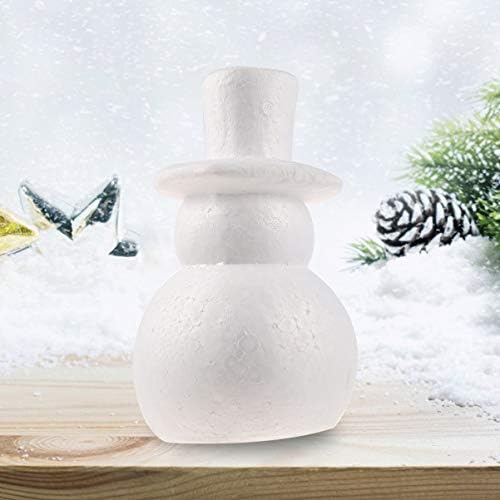 Bolas de espuma artesanal amosfun brancas artesanato boneco de neve de poliestireno bolas de espuma esferas de esferas de