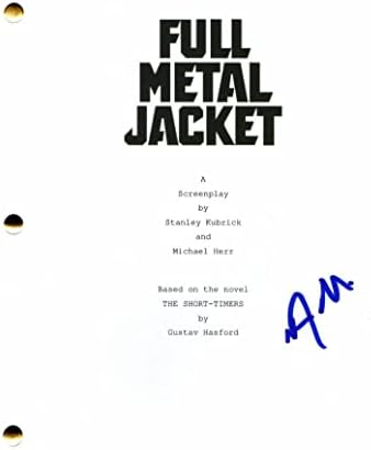 Vincent D'Onofrio assinou autógrafo Full Metal Jacket Full Movie Script - Gomer Pyle, Men in Black & Order Intent Criminal, Jurassic