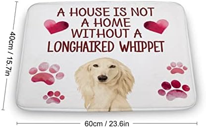 Mat de banho ａ House não é uma casa sem um padrão de pegada de citação divertida Padrinsp Fungaired Padrinst Best Gift for Dog