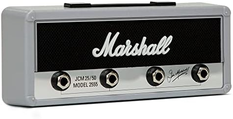 P pluginz licenciado marshall furtive jack rack- wall mounting guitar amplificador de chaves. Inclui 4 chaveiros de plug de guitarra