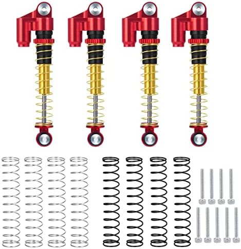 Rclions RC Shocks 43mm amortecedor de absorvedor ajustável para 1: 24th Axial Scx24 Axi90081 Deadbolt RC CRAWLER CARRAGRADES