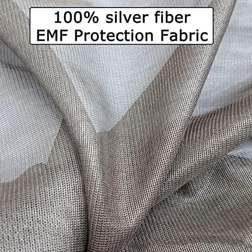 Amnool Silver Fiber Mesh Fabric Anti Radiação Bloqueio de Proteção EMF Tecido para blindagem de radiação Wi -Fi Medidores inteligentes
