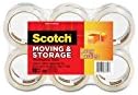 Scotch 36506 Fita de movimento/armazenamento, rolos, 1-7/8 polegadas x54,6 yds, 6 rolos/pk, cl, cl.