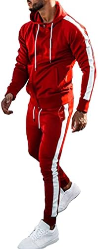 Roupa de capuz personalizada para masculino Rouno de 2 peças roupas casuais de manga longa terno de suor completo ternos de corrida esportivos com zíperes