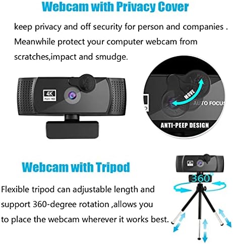 Câmera de web de webcam 4K da webcam clgzs laptop de computador USB CAM USB Microfone automático Webcamera webcamera