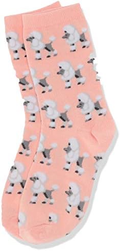Hot Sox Girls 'Fun Animal Crew 1 par pacote de pacote e meias de novidade casual fofas para crianças