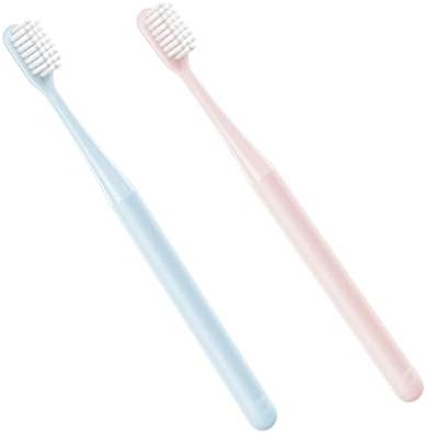 N/A 4pc escova de dentes, escova de dentes, cerdas macias superfinas, 2 cores de limpeza oral, adequadas para escovas de dentes