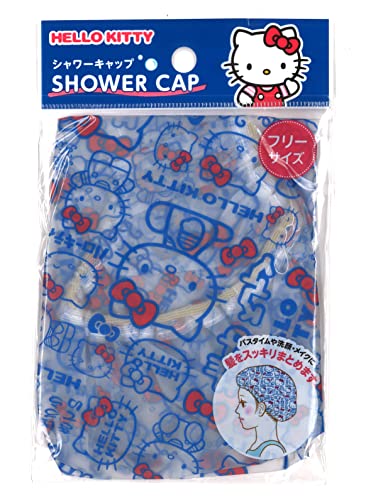 Amigo Sanrio Hello Kitty Cap, elástico reutilizável EVA Plastic Bathing Hair Cap