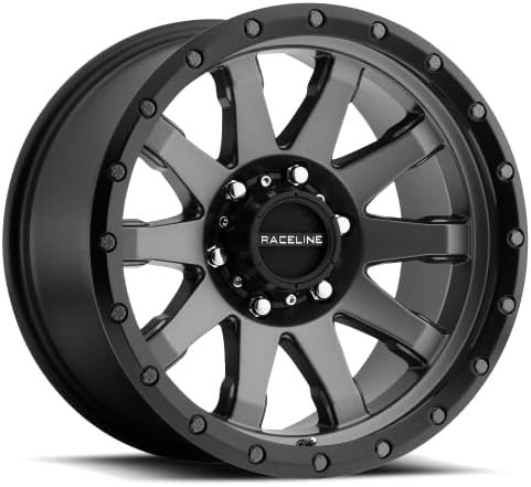 Rodelas Racinhas 934g Chave de embreagem Gunmetal 17x9 6x135 Padrão de parafuso -12mm de deslocamento/ 10 Fouke Wheel