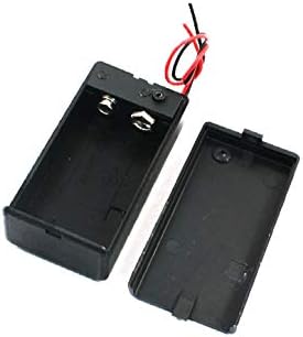 X-Dree 4pcs On/Off Switch 1 x 9V AA Aconteiro da caixa da bateria Captura preta (interruptor de encendido/apagado