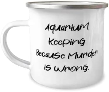 Aquário engraçado Mantendo presentes, manutenção de aquário porque o assassinato está errado, aquário que mantém a caneca de