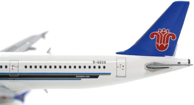 JC Wings China Southern Airlines A321-200 B-6659 com Stand 1/200 Aeronave Diecast Modelo pré-construído