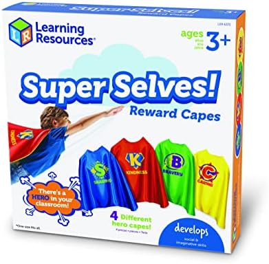 Aprendendo recursos super eus! Capas de recompensa - 4 peças, idades de 3 ou mais capas, jogos de desenvolvimento emocional social,